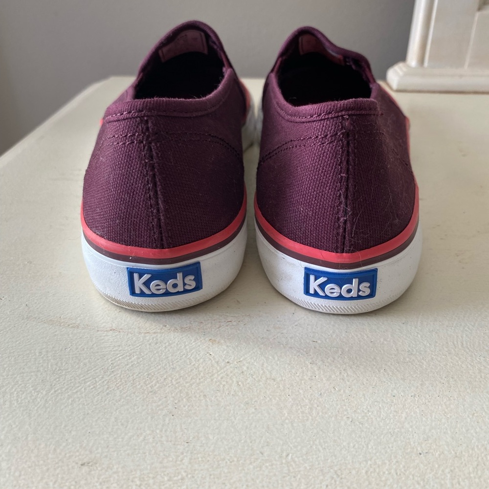 Women’s Keds Burgundy Canvas Shoes - Picture 4 of 7